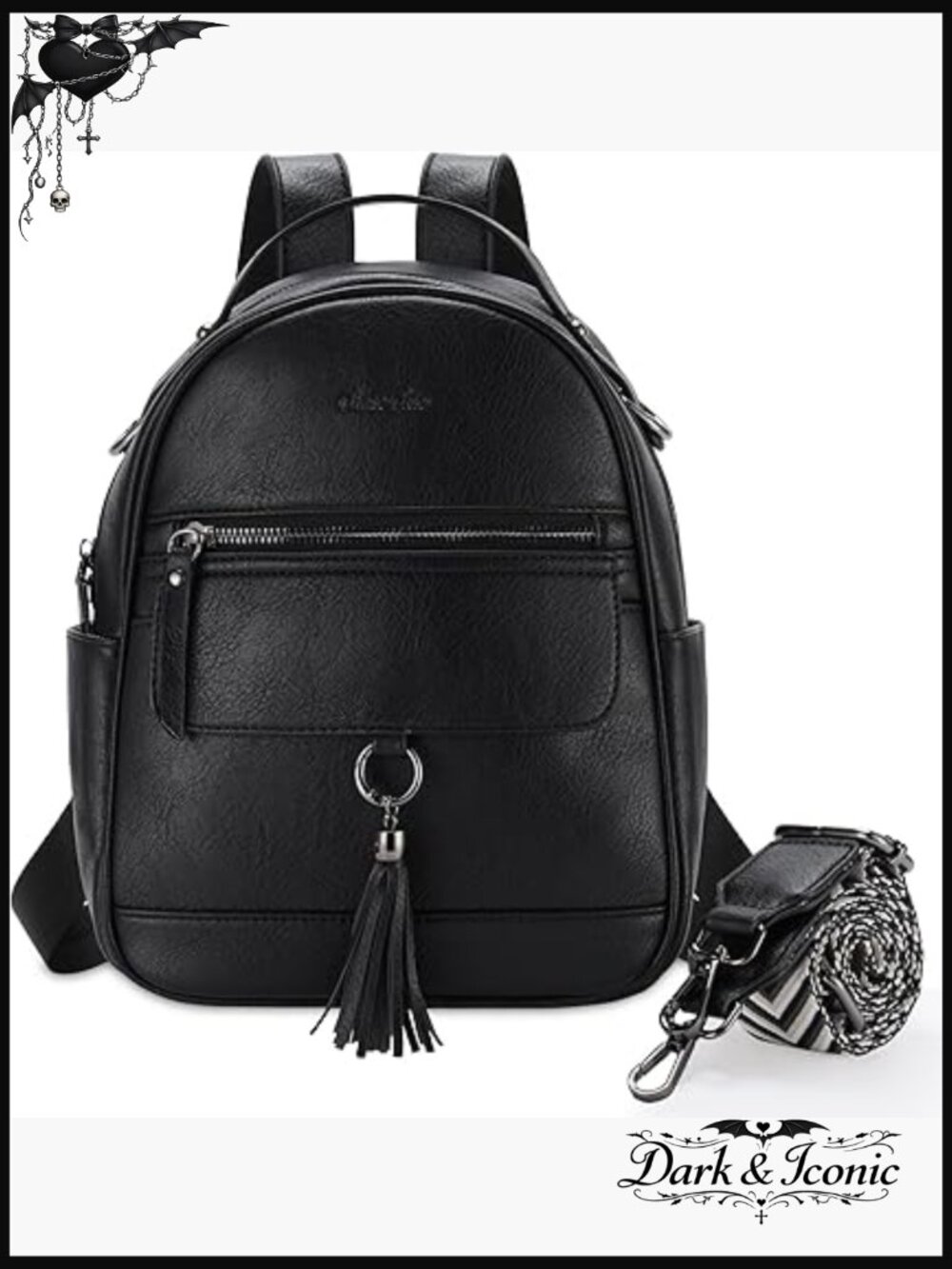 Mini Backpack Purse for Women Vegan Leather Cute Small Travel Handbag